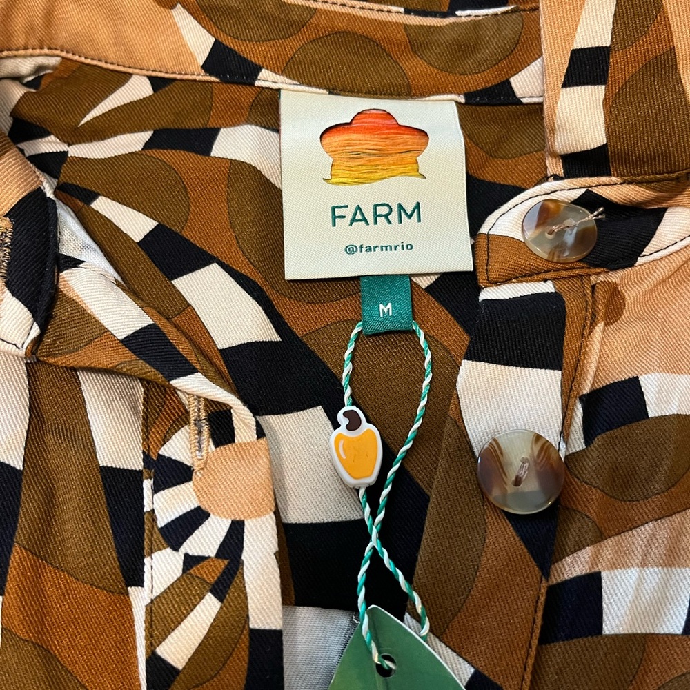 FARM Rio Bananada Jumpsuit in Black and Tan - Picture 6 of 11